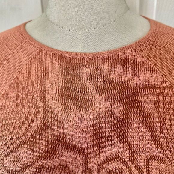 Eileen Fisher Terac crew neck  long sleeved top - Picture 4 of 10